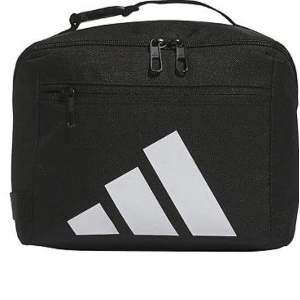 New Adidas Affiliate Insulated Lunch Bag, Easy Clean, Ice Pack pocket, Black